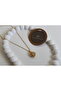 Gold Zircon Windmill Steel Necklace - 3