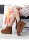 Tan Suede Flat Sole Women's Boots