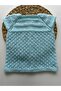 Hand Knitted Handcrafted Woolen Yarn Knitted Baby Boy Vest; Baby Gift - 5