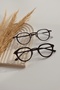 Women Men Unisex Blue Light Protected Blue Block Transparent Oval Round Leopard Glasses - 3