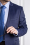 İnterview Sarar Combination Micro Pattern Navy Blue Suit - 3