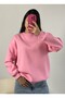Pink Basic Oversize Sweatshirt 26088 - 4