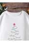 New YEAR Themed Crew Neck White Unisex Oversize Sweatshirt - 3