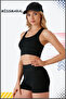 Black Sports Bra Light Support Padded Model Can Be Suited with Missmaral Leggings510003 - 5