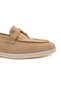 Inside and Outside Genuine Suede Leather Beige Women's Non-Slip Sole Loafer Shoes AHZSLF00778110AN - 4