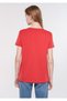 High Fives And Good Vibes Printed Red T-Shirt Slim Fit / Slim Fit 1611545-70469 - 4