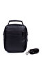 Vegan Leather Hand And Shoulder Bag, Crossbody Men's Faux Automatic Slide RFID Blocking Wallet Card Holder - 2