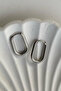 Unisex 316l Stainless Steel Oval Earrings