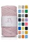 Premium Koton Cotton Macrame Rope Baby Pink 200 Gr 150 Meters 2mm Cotton Macrame Bag Rope Supla Rope