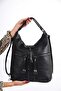 Women's Black Quality Leather Bag That Can Be Used as Arm, Shoulder and Back - 5