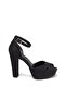 Beatriz Black Glitter Platform Evening Dress Shoes - 4