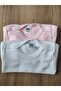 2 Piece Unisex Baby Long Sleeve 100% Organic Cotton Snap Fastener Bodysuit Newborn Gift Set - 3