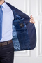 İnterview Sarar Combination Micro Pattern Navy Blue Suit - 8
