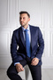 İnterview Sarar Combination Micro Pattern Navy Blue Suit - 5