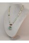 Amazonite Stone Knotted Unisex Design Necklace 8mm (45075) - 5