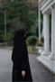 Medina Silk Large Size Black Scarf 120 X 120