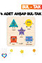 Educational 4 Pieces Find-Plug Toy Animals, Forest Animals, Figures and Geometric Shapes - 4