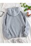 Plain Hoodie Sweatshirt - 2