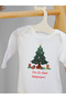 Long Sleeve 100% Cotton Christmas Tree Design Baby Bodysuit