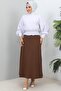 211 Mevlana Hijab Skirt Brown - 4