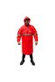 Reflective Orange Color Top Coat Raincoat with Special Safety Lettering - 2