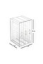 Jewelry Organizer Stand with Acrylic Drawers AK731 - Necklace Earring Bracelet Organizer - 3