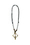 Unisex Wooden Beaded Arrow and Bow Themed Adjustable Necklace - 2