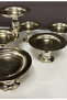 6-Piece Silver Coffee Side Turkish Delight Bowl, macaron holder, sugar bowl, presentation, coffee, treat bowl, groom Coffee Presentation - 3