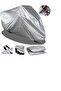 Not Compatible with Kuba Vn50 Pro Gray Waterproof Motorcycle Tarpaulin Rear Bag - 2