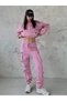 Women's Tracksuit Set Cargo Pocket Jogger Sweatpants and Pocket Sweatshirt Set Clothing - 9