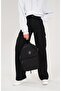 Black Cargo Women's Cargo Pocket Palazzo High Waist