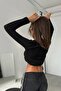 New Season Women's Beige Gathered Cutout Blouse 23W15016 - 2