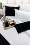 Easy Iron Single Duvet Cover Set (120x200 Black Elastic Sheet+Quilt Cover+High Cover) White - 3