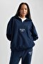 Y2649Az/Nv147 Defacto Women's Sweat Navy