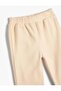 4WMG40133AK Koton Baby Girl Tracksuit Bottom BEIGE - 3