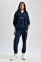 Y2649Az/Nv147 Defacto Women's Sweat Navy - 2