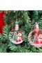 Christmas snowman lighted luxury collectible terrarium dome pine tree ball ornament decoration