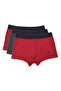 مجموعة من 3 قطع من Boxer Trunk Neo-gracia - أحمر كلاريت، أخضر داكن