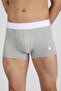 مجموعة من 3 قطع من Boxer Trunk Neo-cosy - رمادي، أبيض - 2