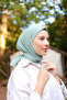Hijab Cotton Cotton Scarf Mint Green - 3