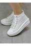 Sports Bridal Shoes Long Top Zipper Wedding Dress shoes Sports Casual Shoes - 5