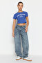 Mavi Düşük Bel Loose Baggy %100 Pamuk Non-Stretch Jeans TWOSS24JE00038 - 5