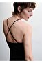 Back Wrap Cut Dress - 5