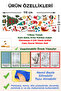 Christmas Themed Snowman, Dwarfs, Pine Tree Christmas Reversible Transparent Glass, Wall Sticker Set - 2