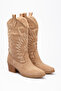 7020 WOMEN'S SUEDE EMBROIDERED WESTERN COWBOY BOOTS - 4