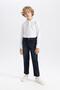 Boy's Regular Fit Polo Neck Pique Long Sleeve Polo T-Shirt - 2