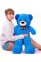New Year's Special: 90 cm Plush Teddy Bear with Printed Heart and Christmas Hat in Hand - New Year's Themed - 2