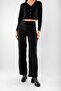 Button Detailed Basic Knitwear Black Cardigan Trousers Set - 4