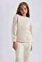 A2797A8/Bg286 Defacto Girl's Sweat Beige - 3