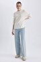H6905Az/Er103 Defacto Women's Sweater Ecru - 2
